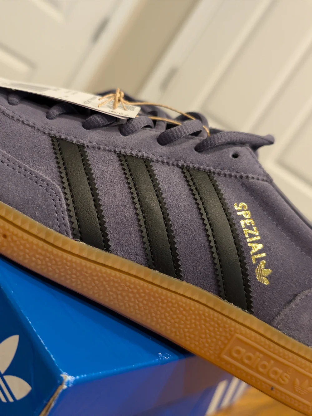 Adidas Spezial Men's Suede Sneakers in Purple with Gum Sole